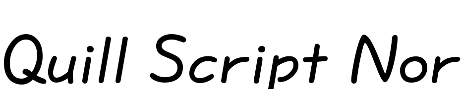 Quill Script Normal Yazı tipi ücretsiz indir